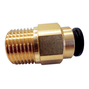 800-02019 John Guest Brass Straight Adaptor (12mm x 1/2" NPT) For Suburban HWS Only | Plumbing