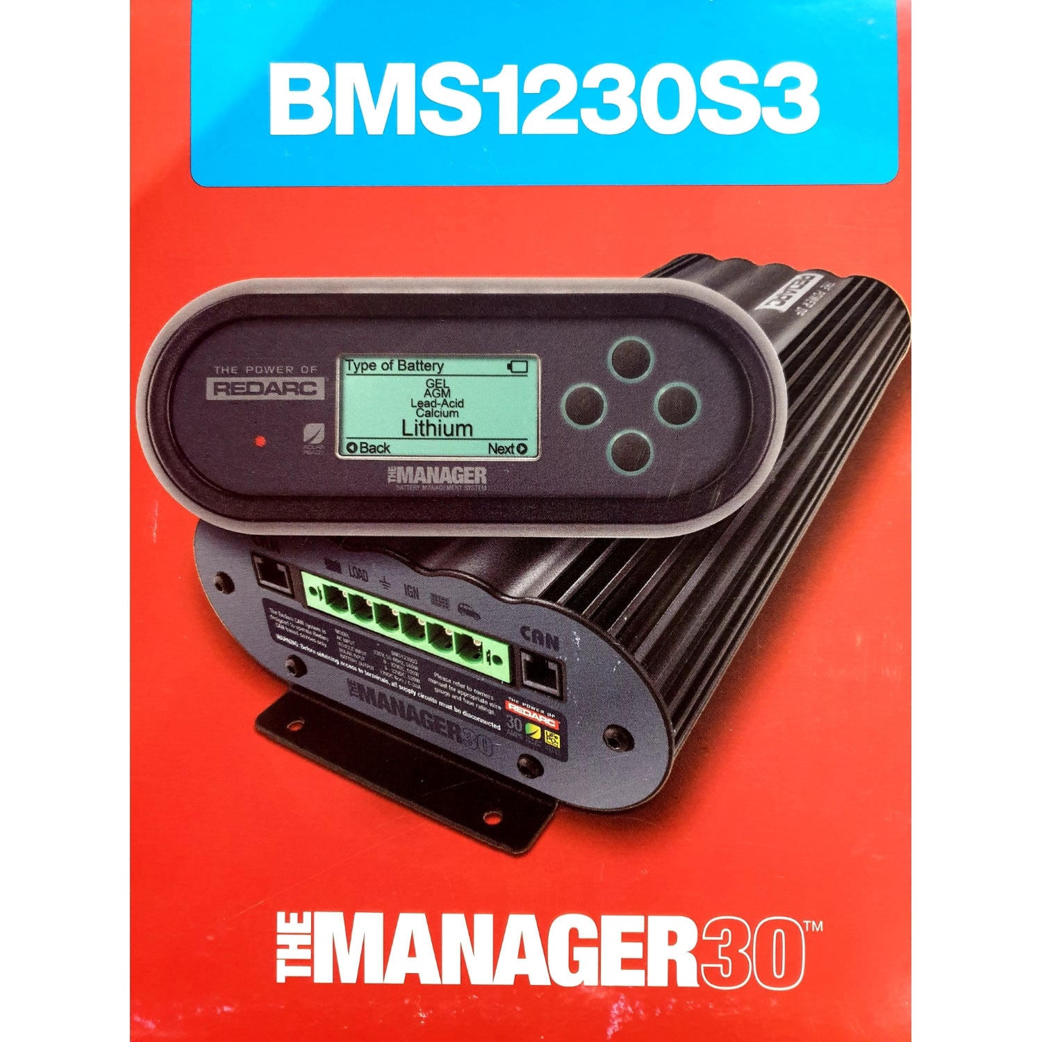BMS1230S3 | Redarc Battery Management System 30Amp The Manager30 DC Chargers/Managers | package | Perth Pro Auto Electric Parts