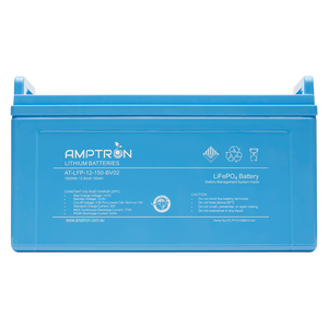 Amptron Lithium 12V 150 Ah / 175A Cont. discharge LiFePO4 Battery