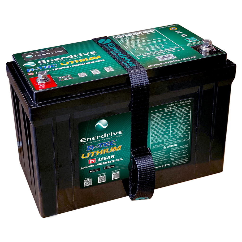 Enerdrive B-TEC 12V 125Ah G2 Lithium Battery | Lithium perth pro auto electric parts