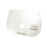 Load image into Gallery viewer, Toyota Landcruiser battery master switch on / off isolator mounting plate to suit VDJ FTV radiator fan shroud with integrated Mega fuse holder mounting holes.
