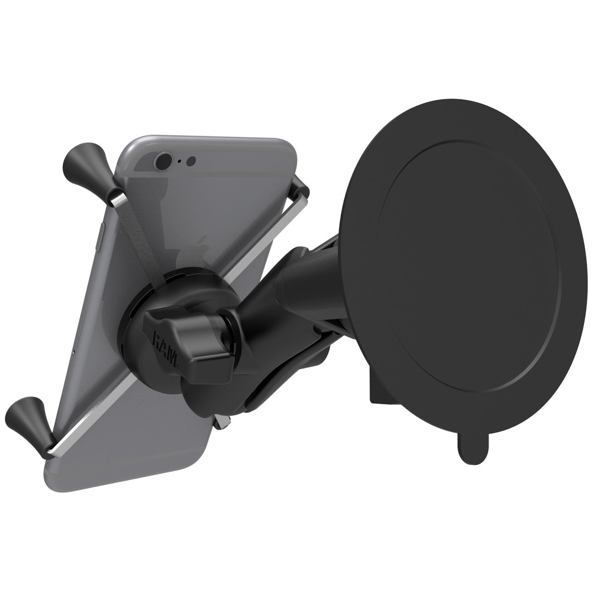RAM Mounts Twist-Lock Suction Cup Mount with Universal X-Grip Large Phone/Phablet Cradle
